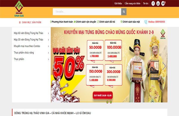 đông trùng hạ thảo vinh gia